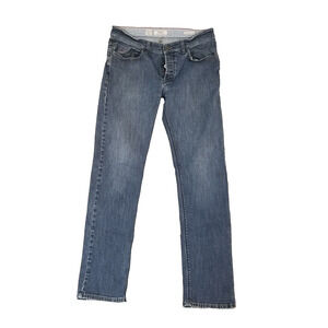 Boggi Milano BM 39 Jeans mens 34x34 slim straight blue stretch denim pants Italy